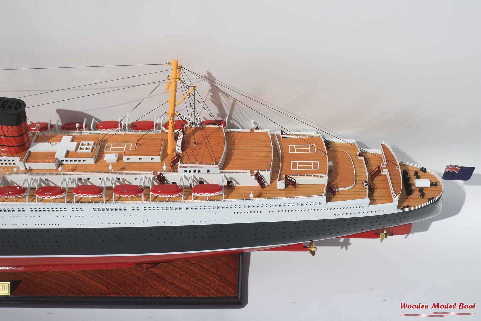 RMS Queen Elizabeth Cruise Ship Model (10) Wooden Model Boat Handicraft RMS Queen Elizabeth Cruise Ship Model 10 Wooden Model Boat Handicraft