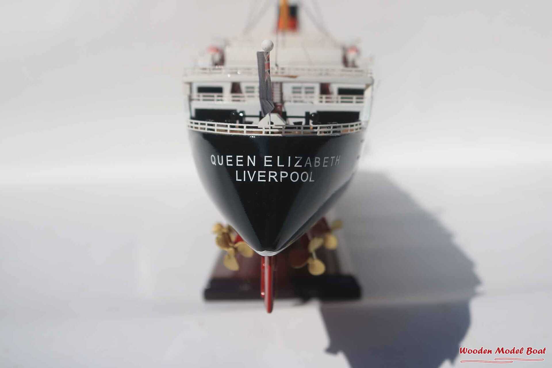 RMS Queen Elizabeth Cruise Ship Model (6) Wooden Model Boat Handicraft RMS Queen Elizabeth Cruise Ship Model 6 Wooden Model Boat Handicraft