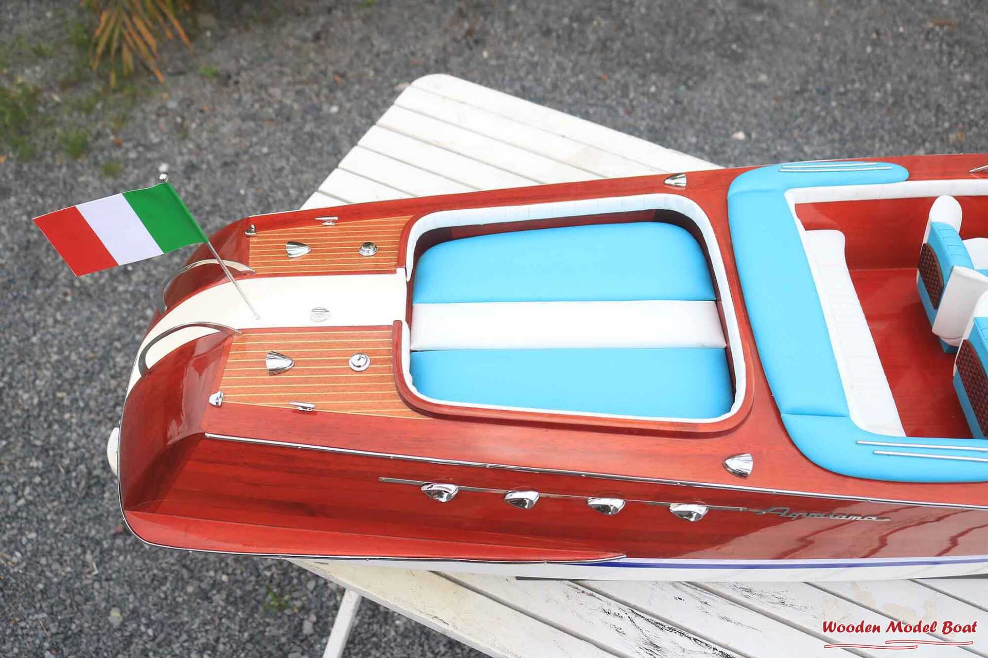 Riva Aquarama Ready For RC - Riva Ship Model (10) Wooden Model Boat Handicraft Riva Aquarama Ready For RC Riva Ship Model 10 Wooden Model Boat Handicraft