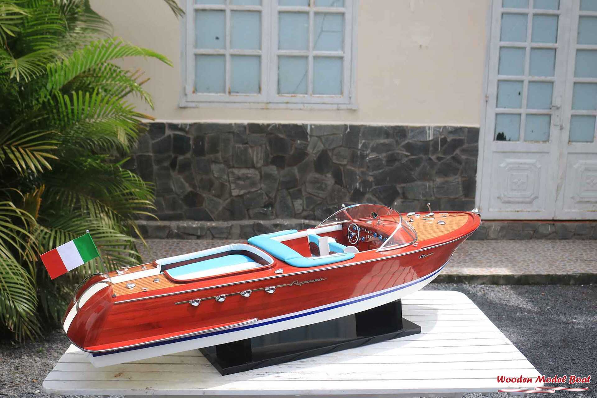 Riva Aquarama Ready For RC - Riva Ship Model (11) Wooden Model Boat Handicraft Riva Aquarama Ready For RC Riva Ship Model 11 Wooden Model Boat Handicraft