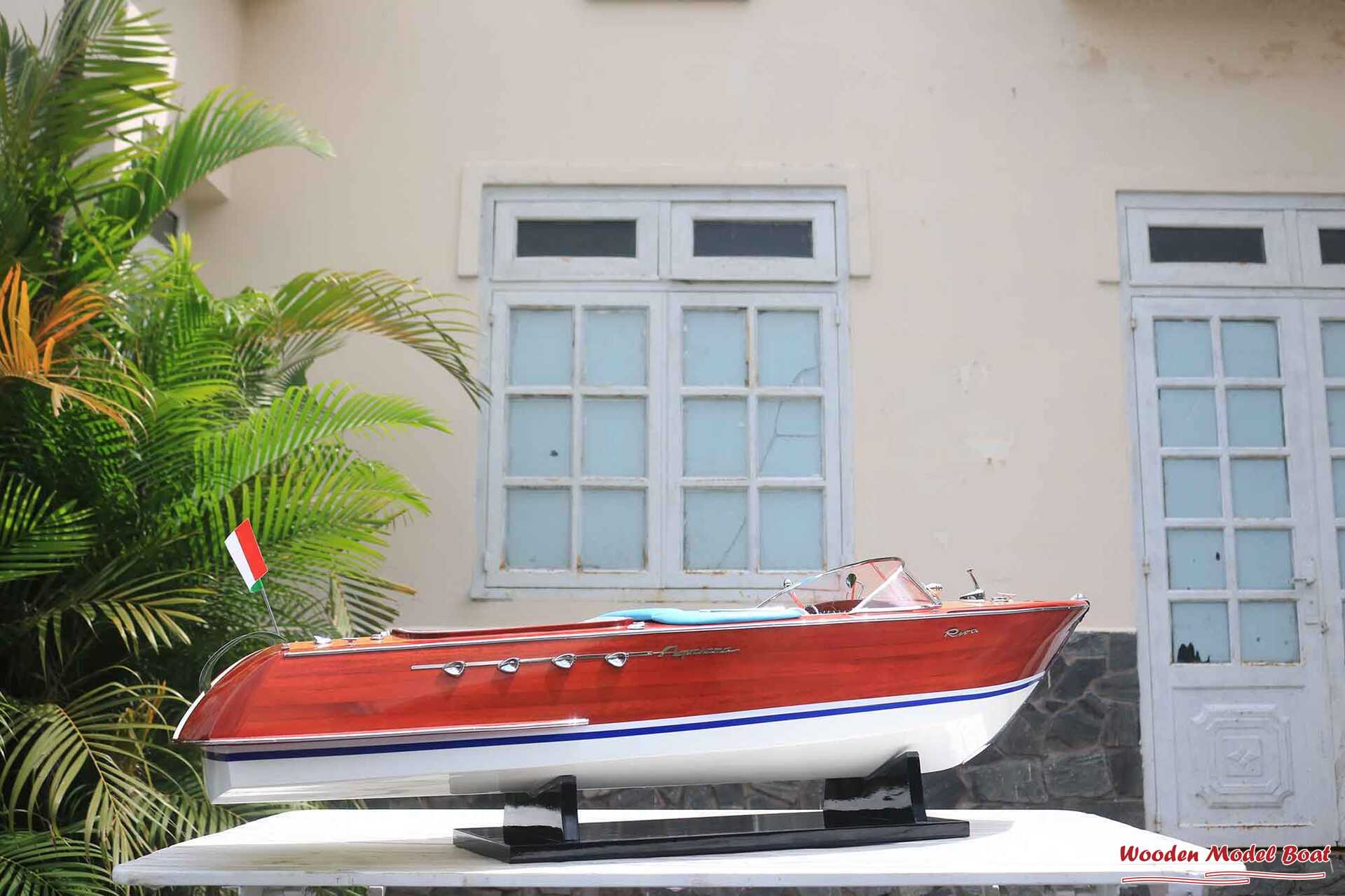 Riva Aquarama Ready For RC - Riva Ship Model (12) Wooden Model Boat Handicraft Riva Aquarama Ready For RC Riva Ship Model 12 Wooden Model Boat Handicraft