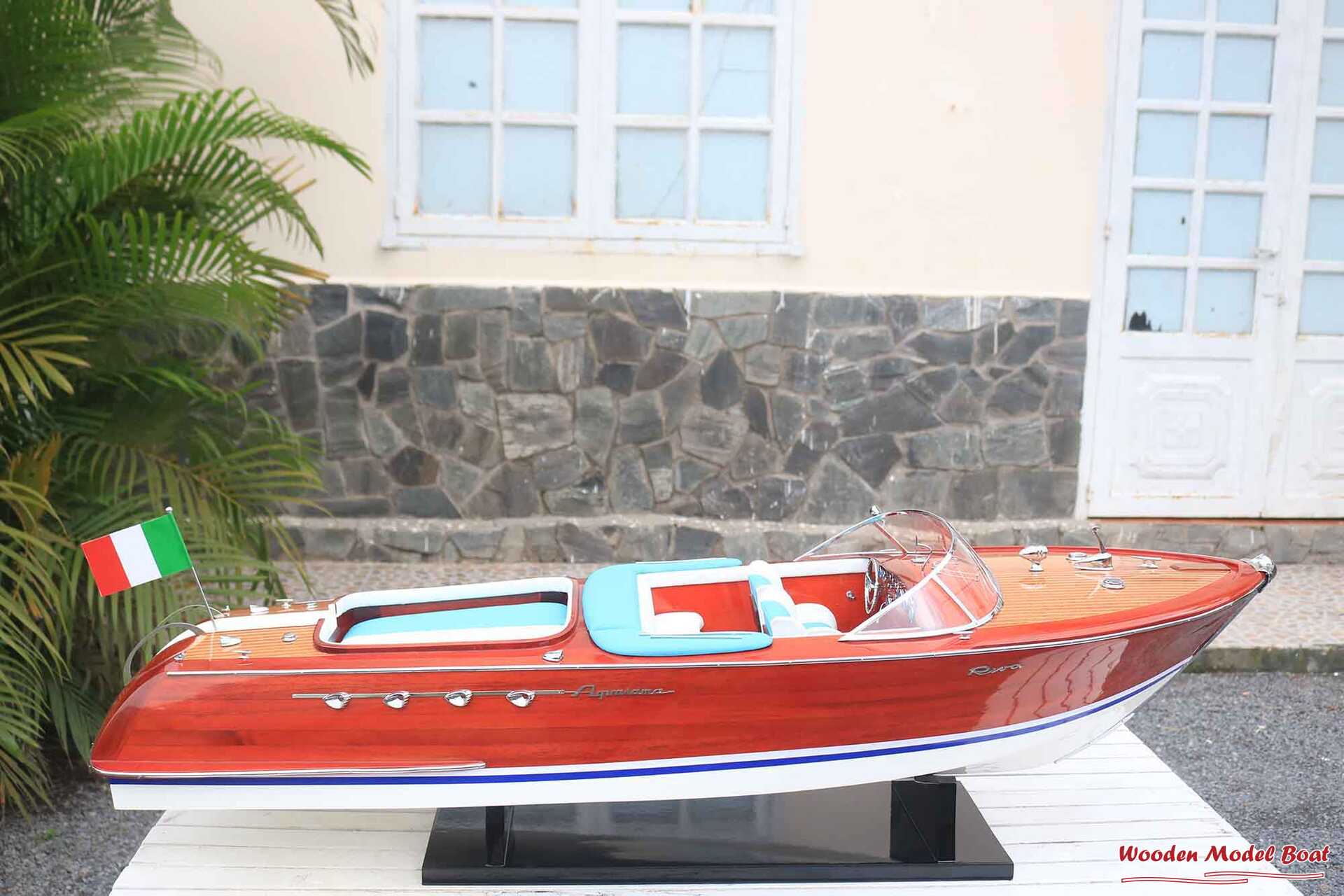 Riva Aquarama Ready For RC - Riva Ship Model (13) Wooden Model Boat Handicraft Riva Aquarama Ready For RC Riva Ship Model 13 Wooden Model Boat Handicraft