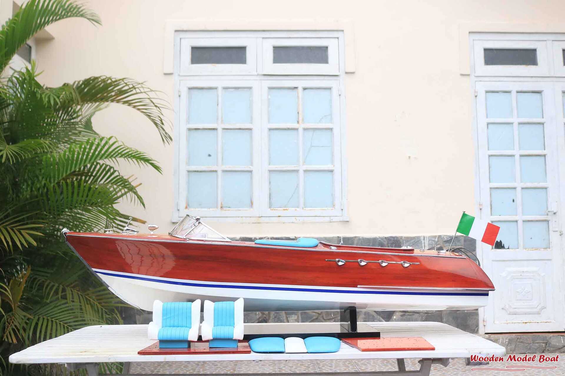 Riva Aquarama Ready For RC - Riva Ship Model (2) Wooden Model Boat Handicraft Riva Aquarama Ready For RC Riva Ship Model 2 Wooden Model Boat Handicraft