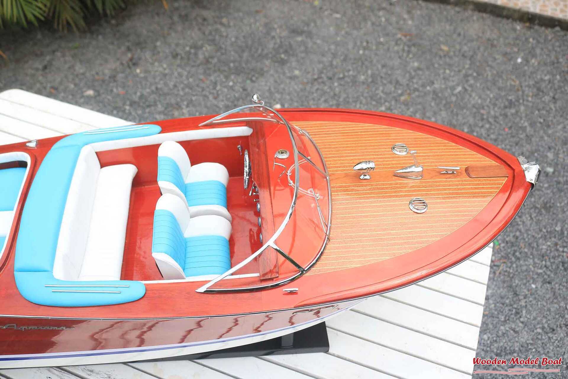 Riva Aquarama Ready For RC - Riva Ship Model (9) Wooden Model Boat Handicraft Riva Aquarama Ready For RC Riva Ship Model 9 Wooden Model Boat Handicraft