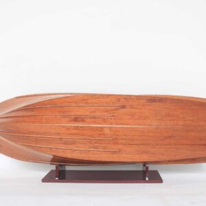 Wooden Model Boat 76 Riva Rama 44 Natural Wood Finished RC Speed Boat Model 1 Wooden Model Boat Handicraft