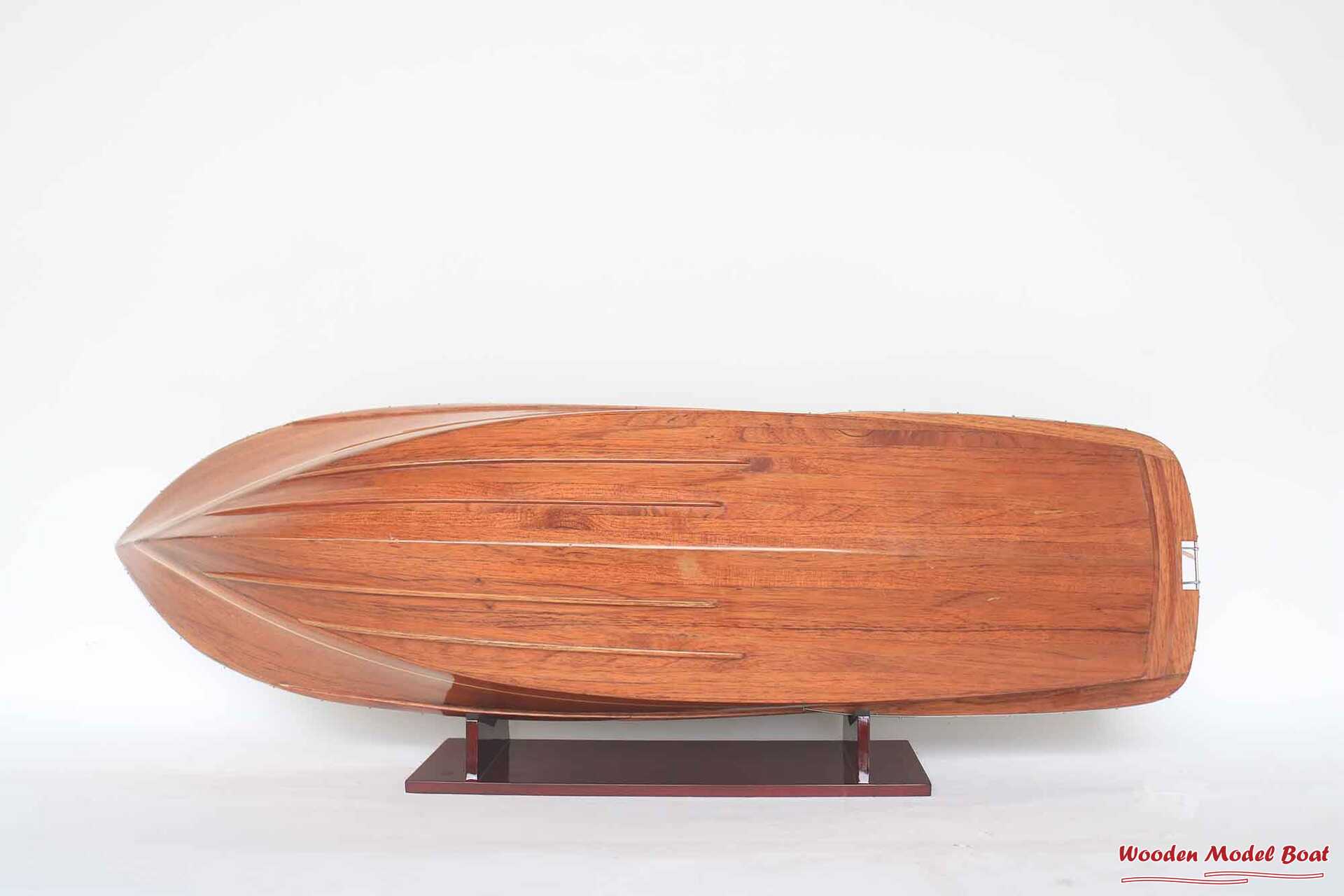 Riva Rama 44 Natural Wood Finished RC Speed Boat Model (1) Wooden Model Boat Handicraft Riva Rama 44 Natural Wood Finished RC Speed Boat Model 1 Wooden Model Boat Handicraft