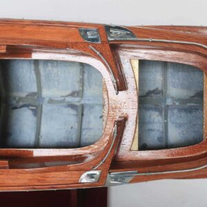 Wooden Model Boat 77 Riva Rama 44 Natural Wood Finished RC Speed Boat Model 2 Wooden Model Boat Handicraft