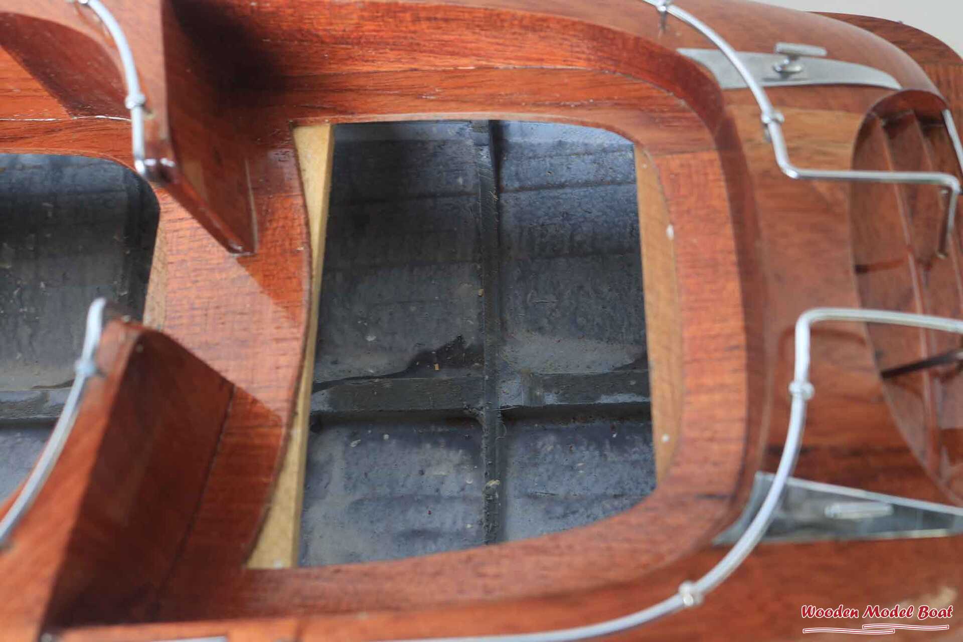 Riva Rama 44 Natural Wood Finished RC Speed Boat Model (4) Wooden Model Boat Handicraft Riva Rama 44 Natural Wood Finished RC Speed Boat Model 4 Wooden Model Boat Handicraft
