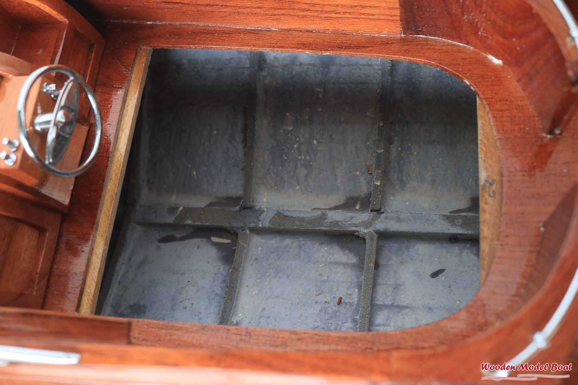 Riva Rama 44 Natural Wood Finished RC Speed Boat Model (5) Wooden Model Boat Handicraft Riva Rama 44 Natural Wood Finished RC Speed Boat Model 5 Wooden Model Boat Handicraft