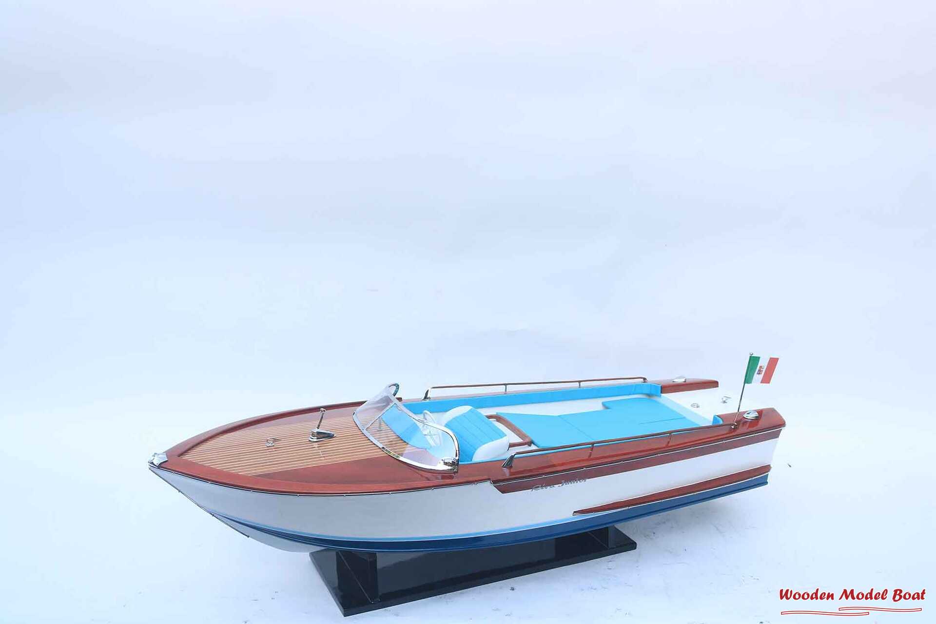 Riva Junior (1967 – 1972) Speed Boat Model (14) Wooden Model Boat Handicraft Riva Junior 1967 – 1972 Speed Boat Model 14 Wooden Model Boat Handicraft