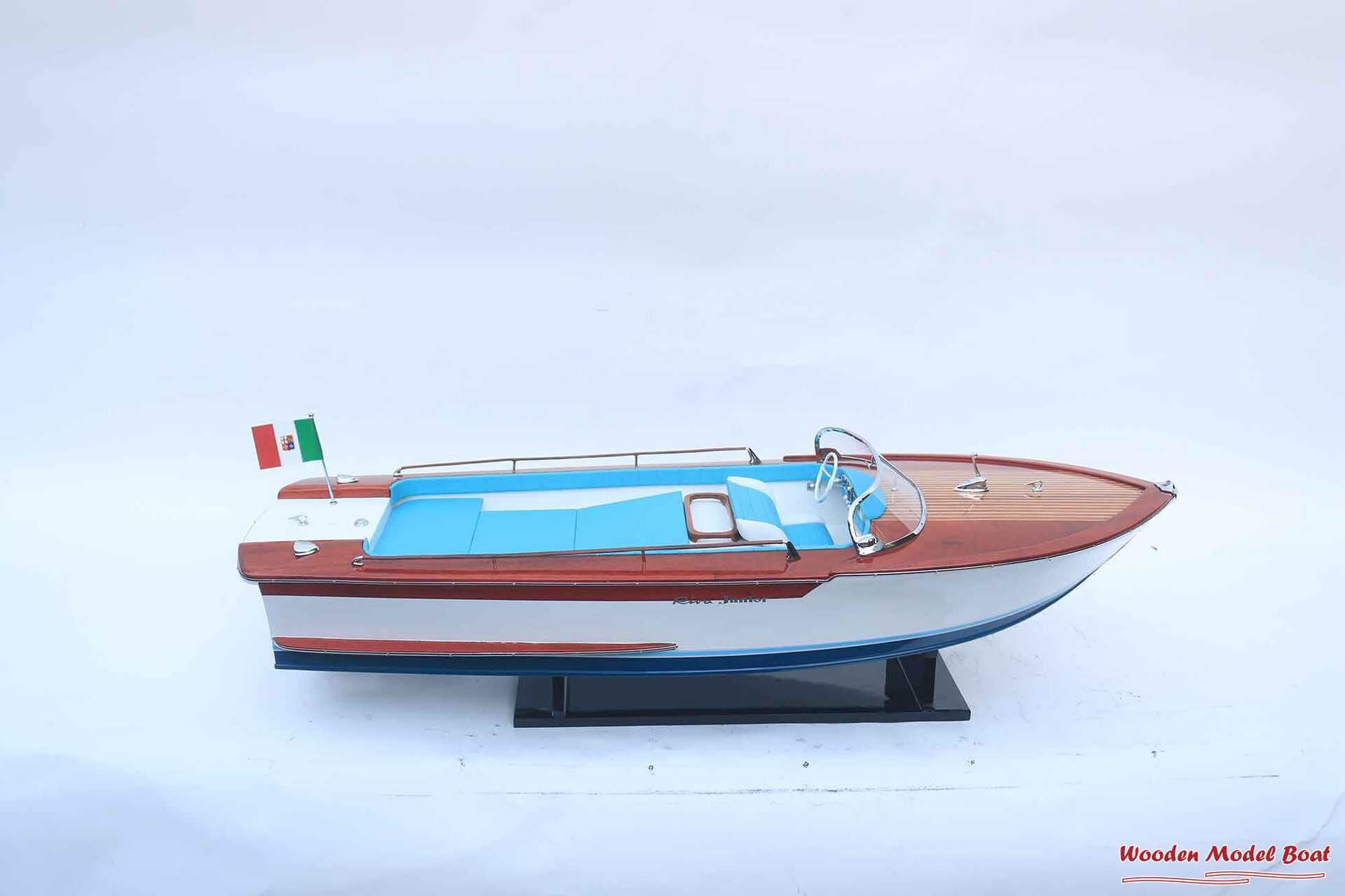 Riva Junior (1967 – 1972) Speed Boat Model (9) Wooden Model Boat Handicraft Riva Junior 1967 – 1972 Speed Boat Model 9 Wooden Model Boat Handicraft