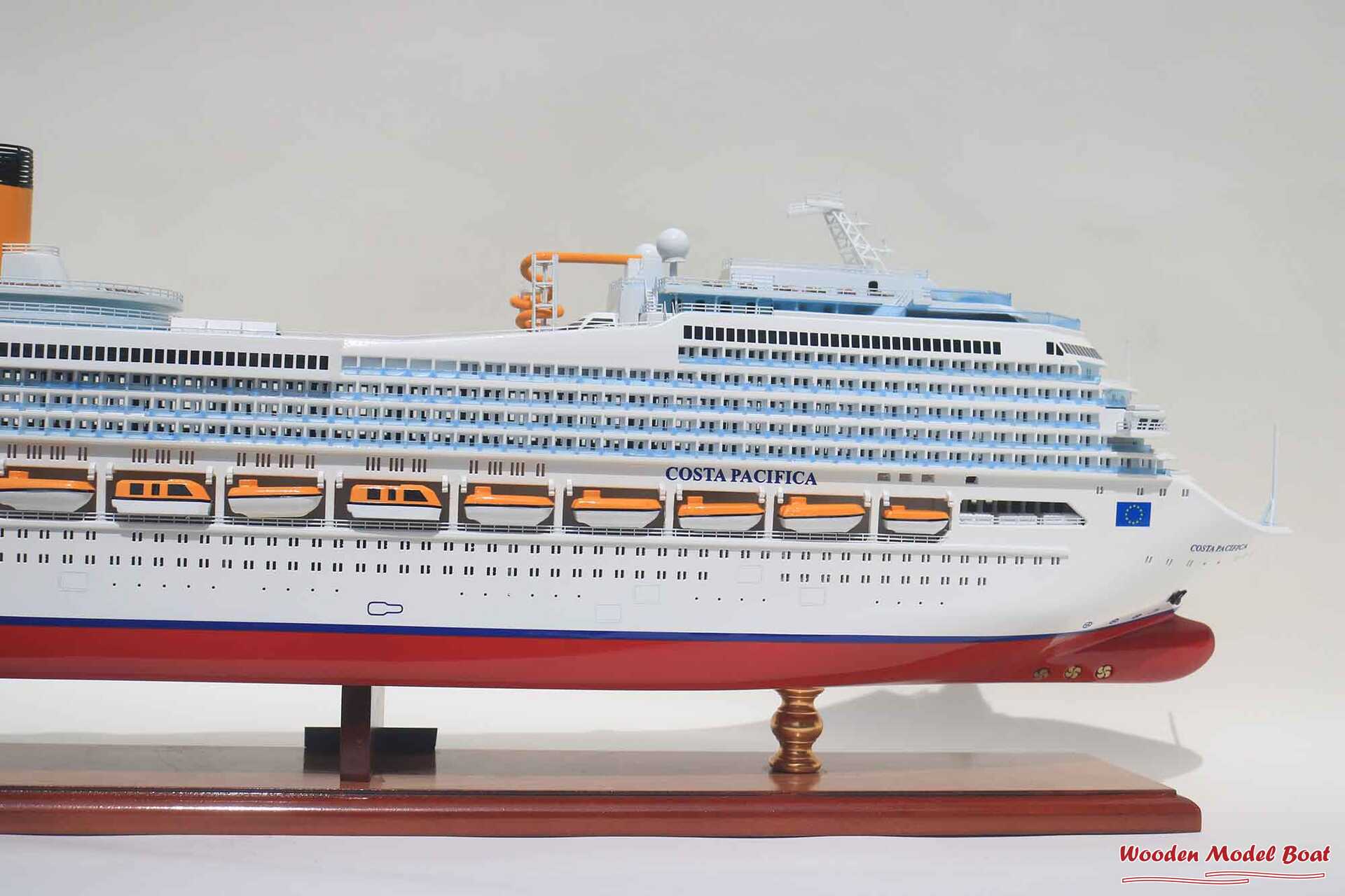 Costa Pacifia Cruise Ship Model (11) Wooden Model Boat Handicraft Costa Pacifia Cruise Ship Model 11 Wooden Model Boat Handicraft