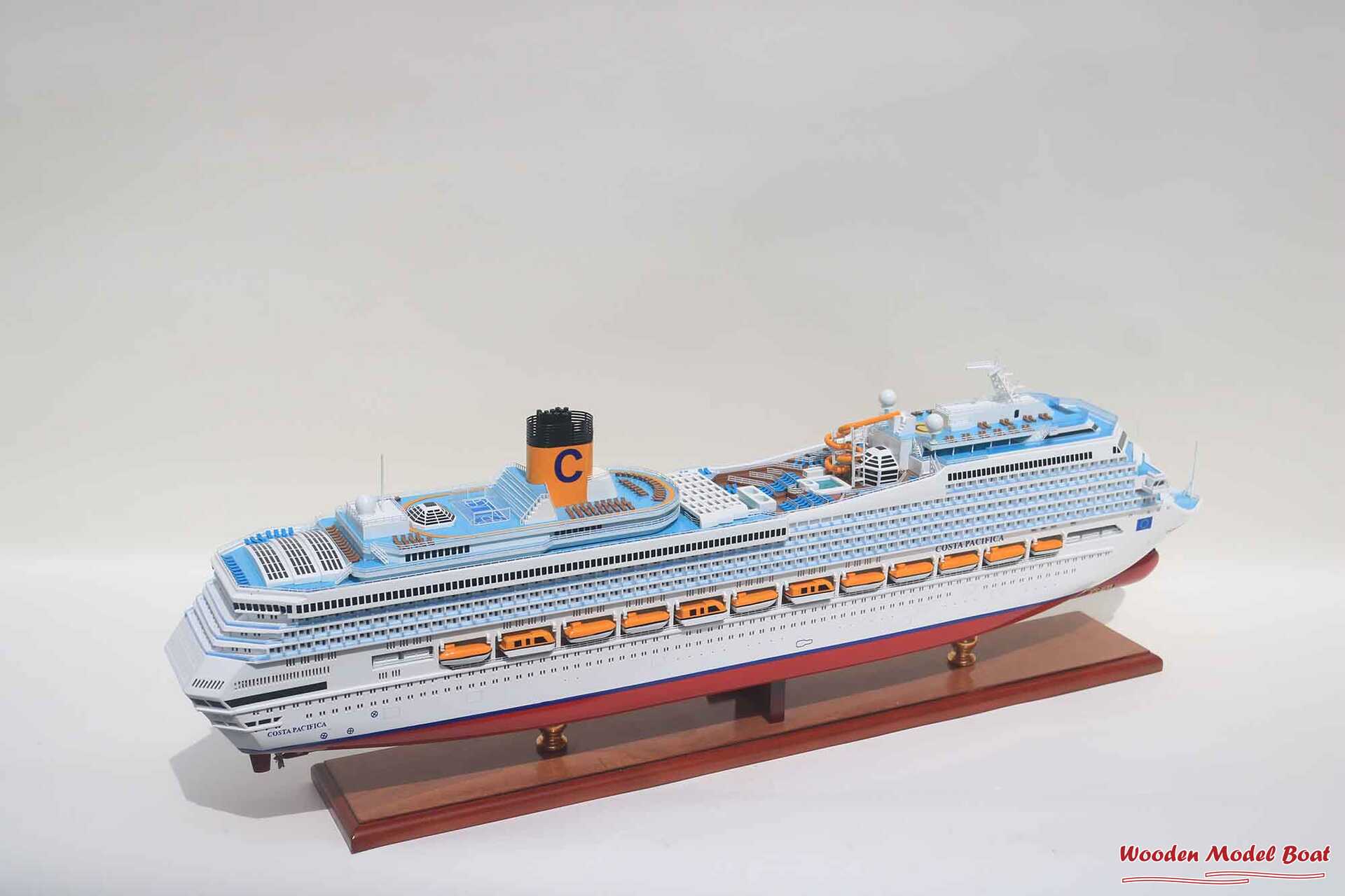 Costa Pacifia Cruise Ship Model (12) Wooden Model Boat Handicraft Costa Pacifia Cruise Ship Model 12 Wooden Model Boat Handicraft