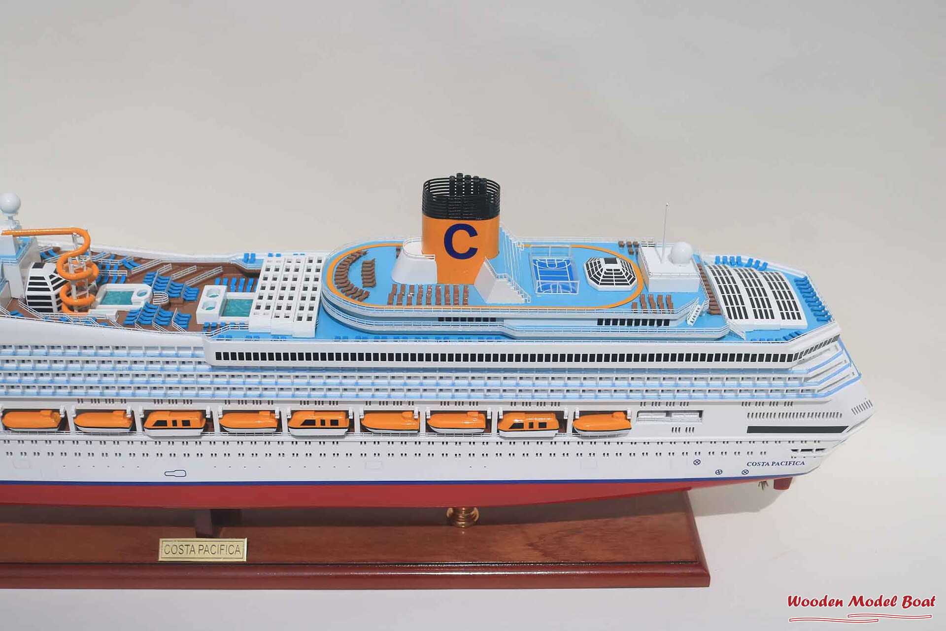 Costa Pacifia Cruise Ship Model (14) Wooden Model Boat Handicraft Costa Pacifia Cruise Ship Model 14 Wooden Model Boat Handicraft