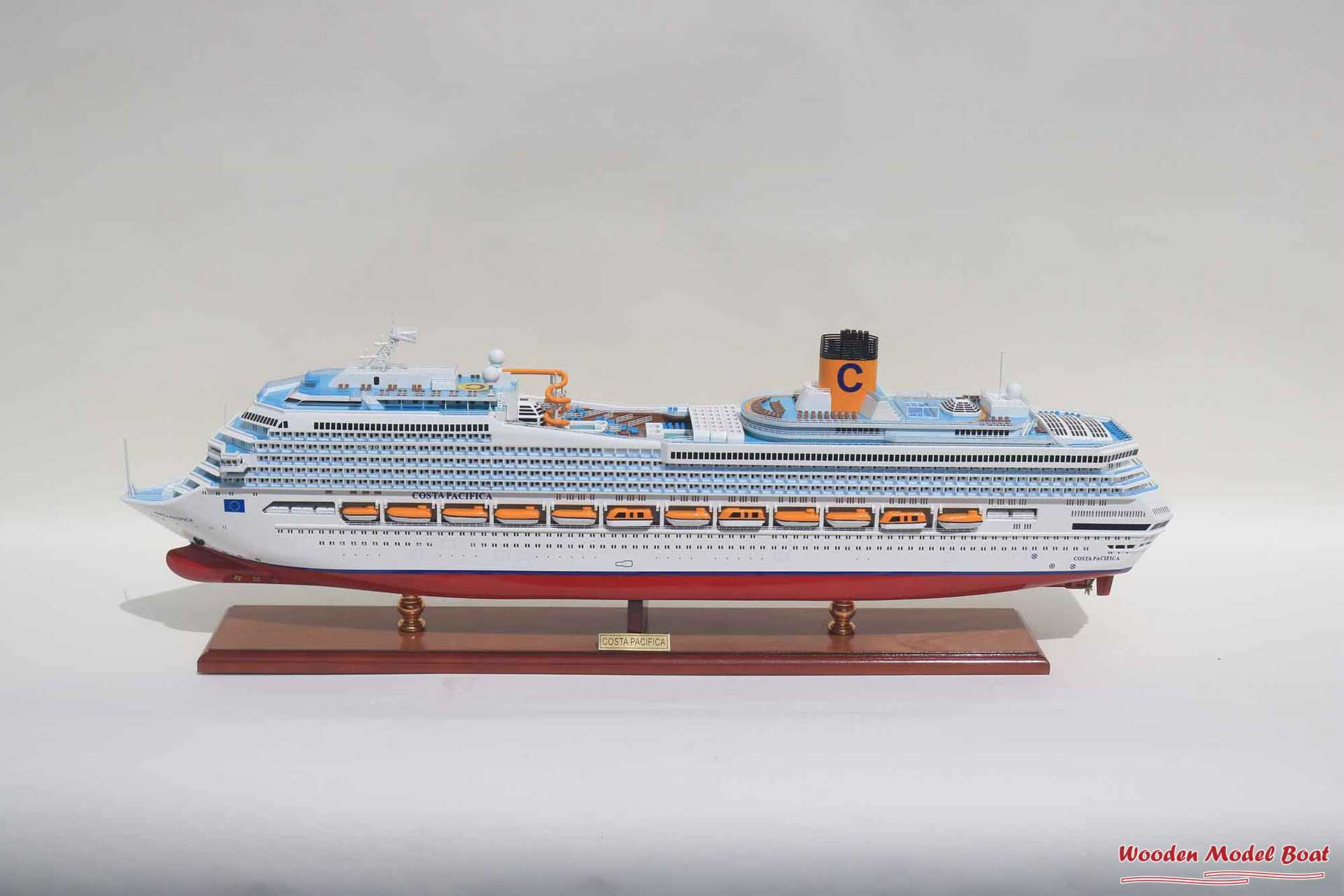 Costa Pacifia Cruise Ship Model (17) Wooden Model Boat Handicraft Costa Pacifia Cruise Ship Model 17 Wooden Model Boat Handicraft