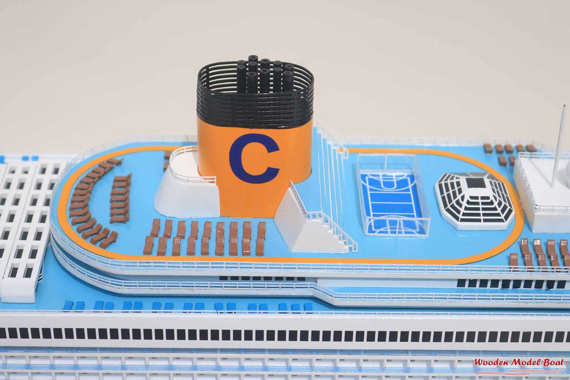 Costa Pacifia Cruise Ship Model (3) Wooden Model Boat Handicraft Costa Pacifia Cruise Ship Model 3 Wooden Model Boat Handicraft