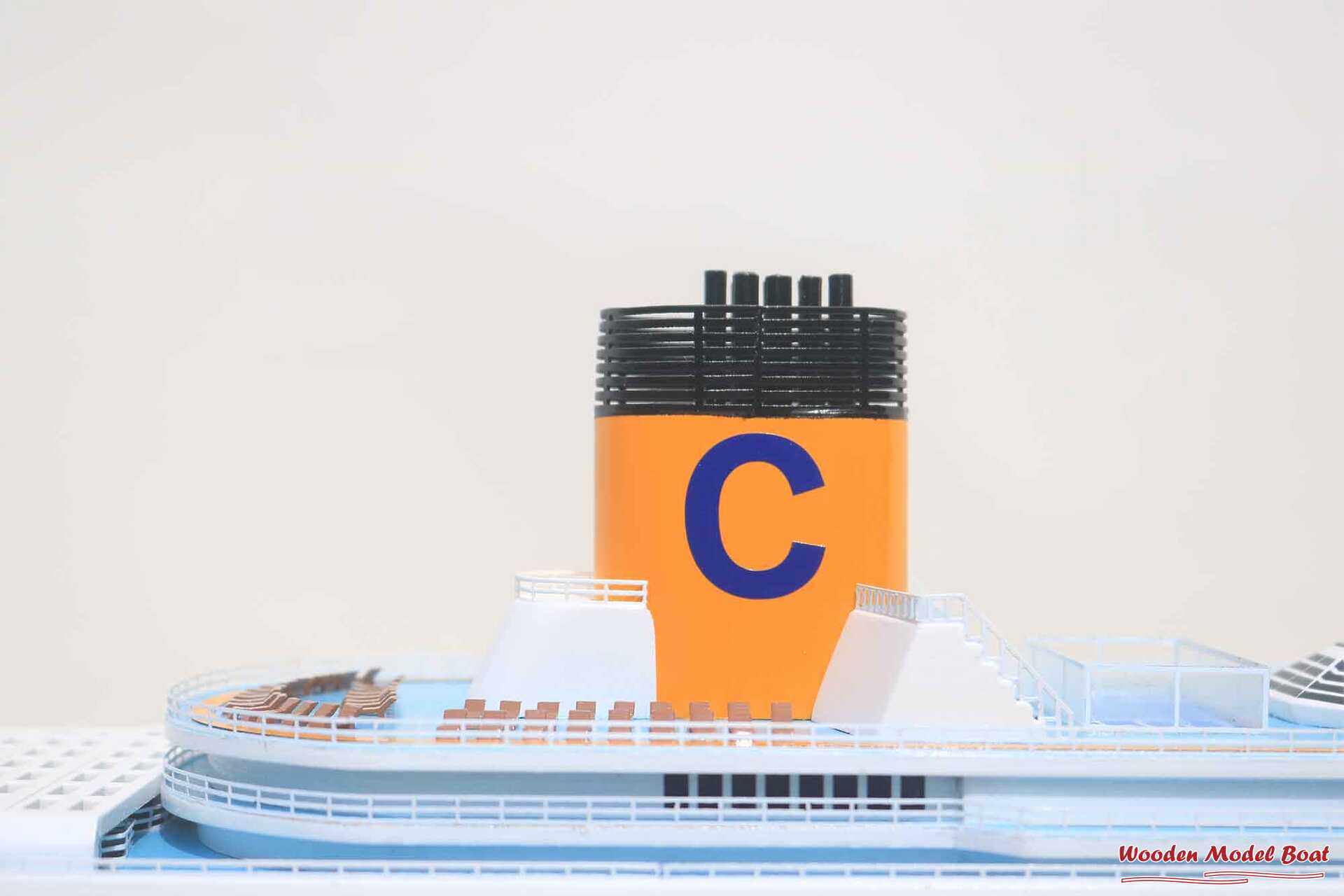 Costa Pacifia Cruise Ship Model (4) Wooden Model Boat Handicraft Costa Pacifia Cruise Ship Model 4 Wooden Model Boat Handicraft