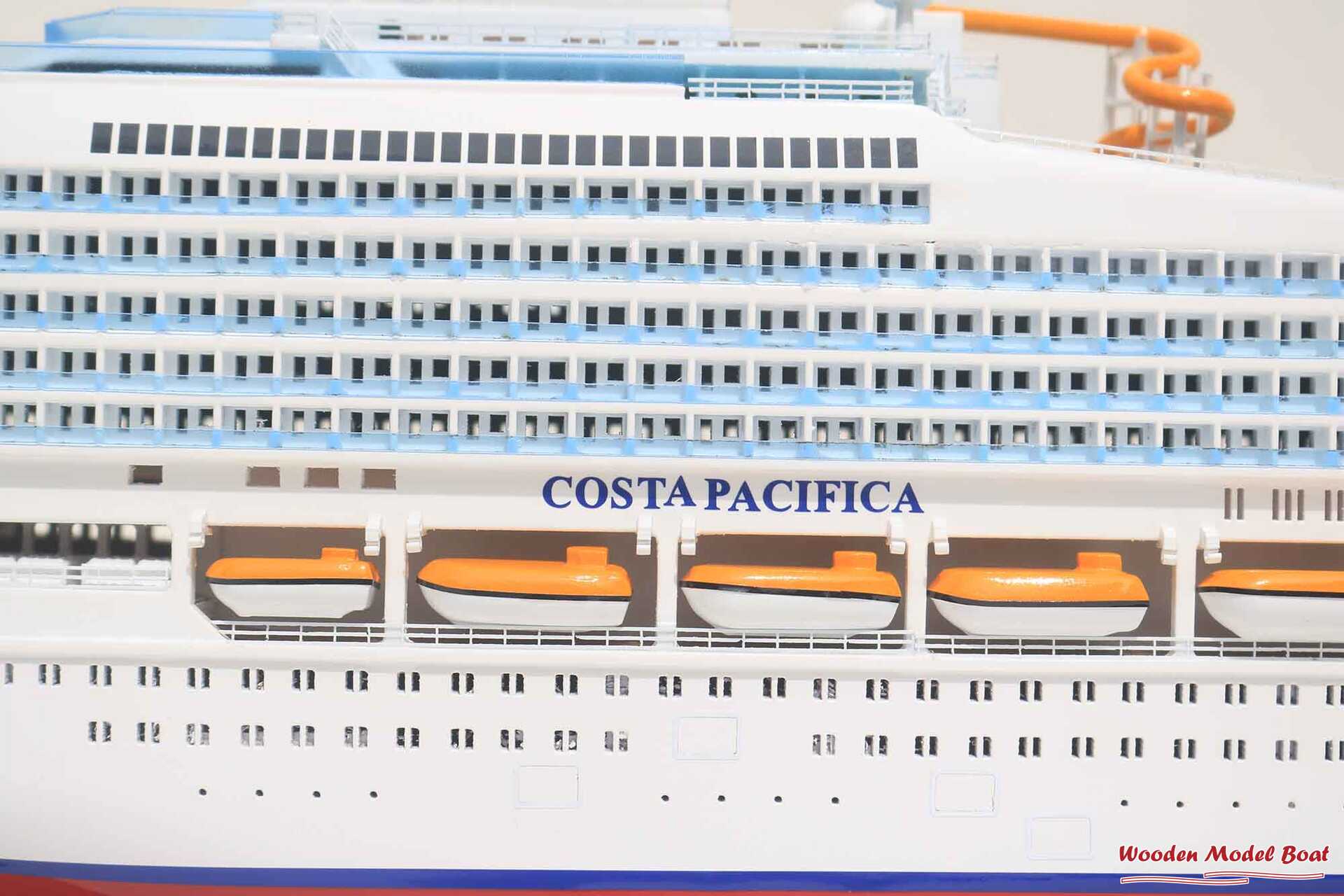 Costa Pacifia Cruise Ship Model (7) Wooden Model Boat Handicraft Costa Pacifia Cruise Ship Model 7 Wooden Model Boat Handicraft