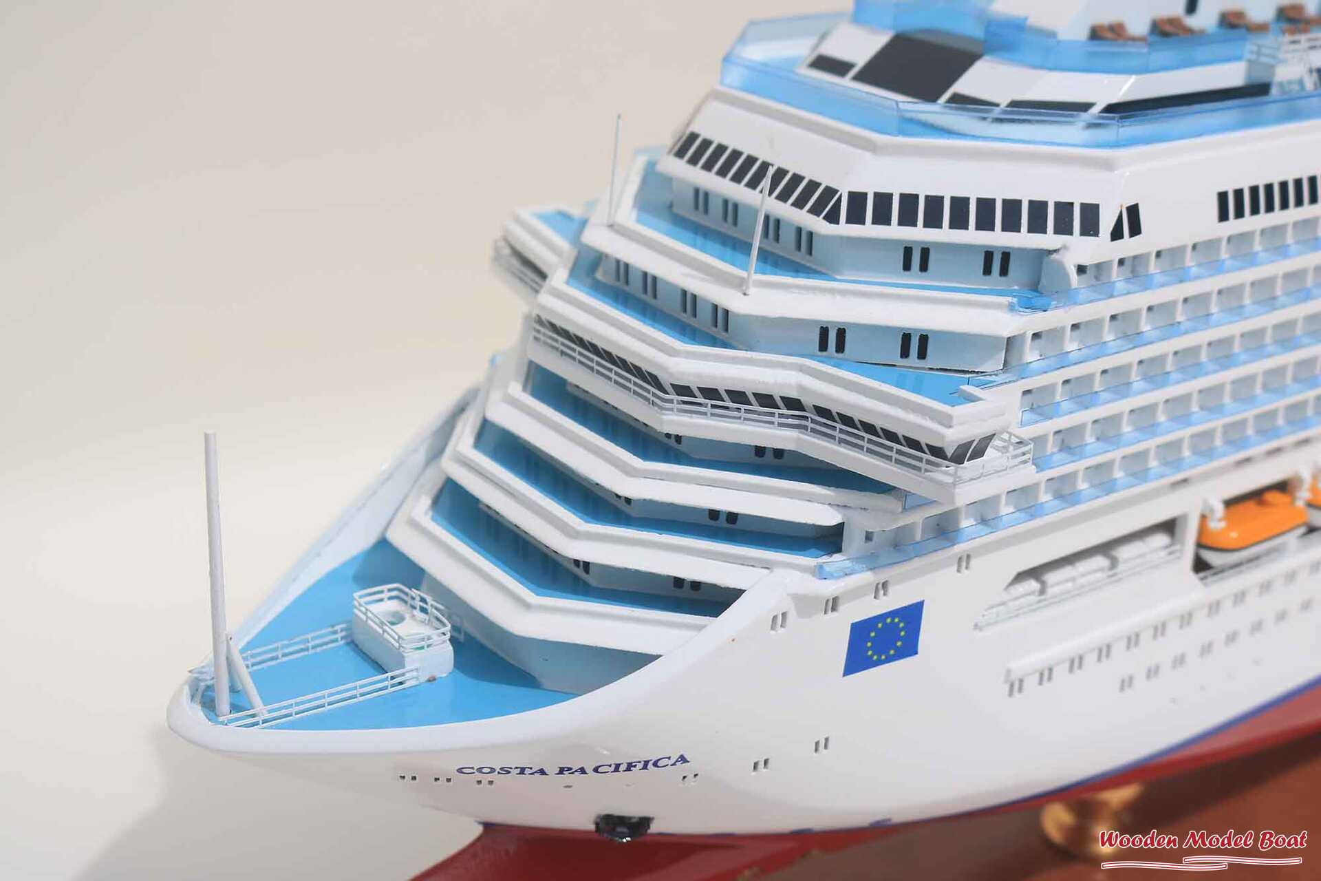 Costa Pacifia Cruise Ship Model (8) Wooden Model Boat Handicraft Costa Pacifia Cruise Ship Model 8 Wooden Model Boat Handicraft