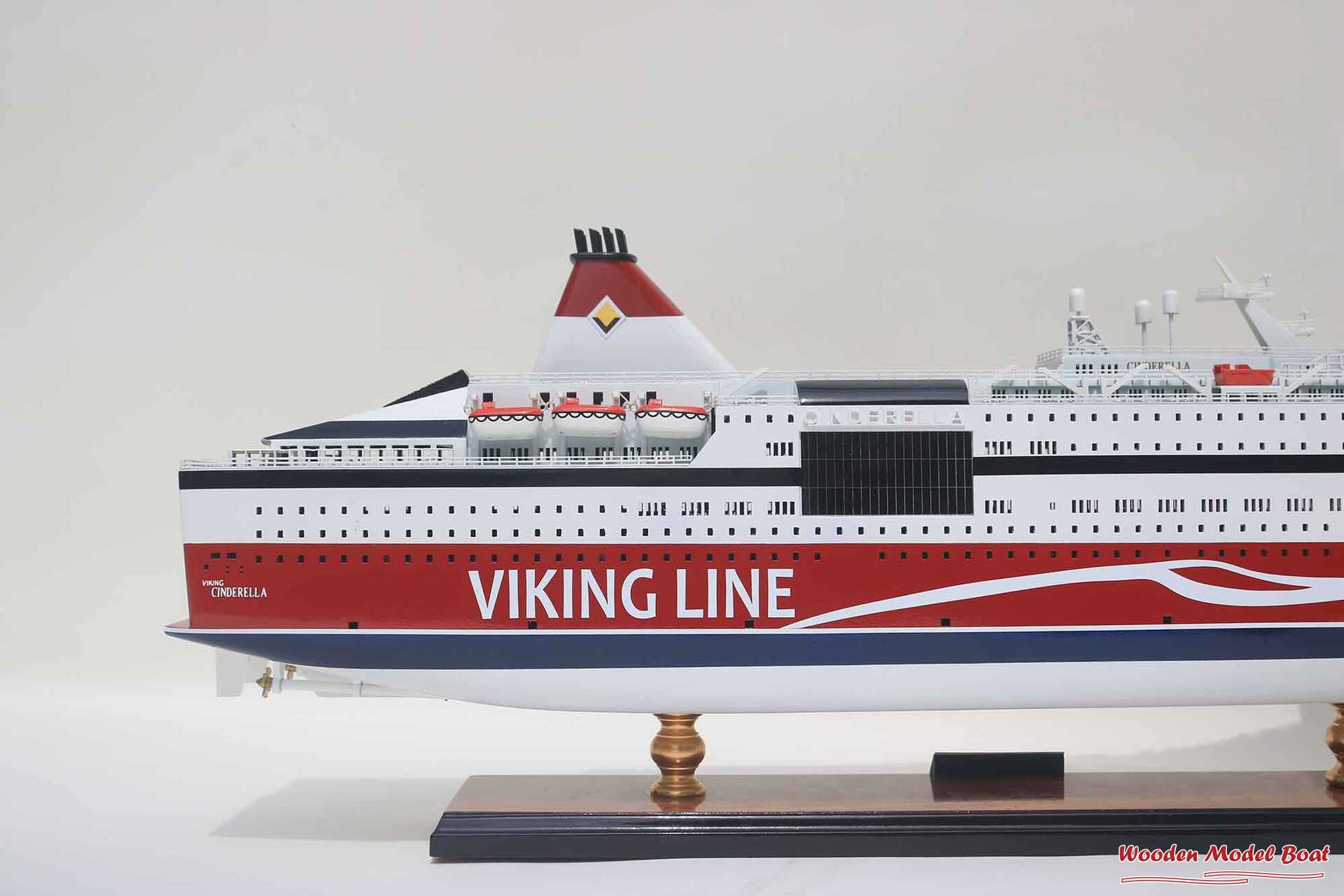 M.S Viking Cinderella Cruise Ship Model (10) Wooden Model Boat Handicraft M.S Viking Cinderella Cruise Ship Model 10 Wooden Model Boat Handicraft
