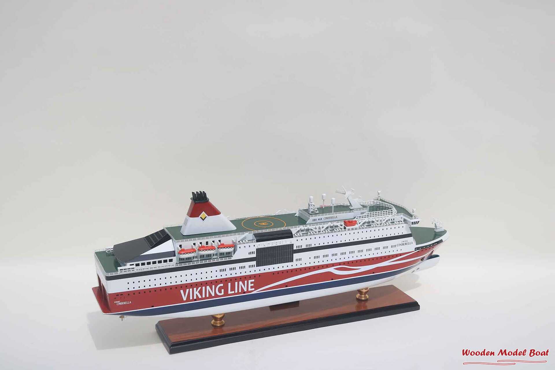 M.S Viking Cinderella Cruise Ship Model (11) Wooden Model Boat Handicraft M.S Viking Cinderella Cruise Ship Model 11 Wooden Model Boat Handicraft