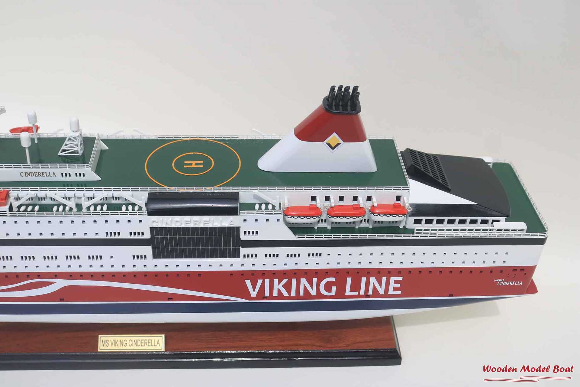 M.S Viking Cinderella Cruise Ship Model (14) Wooden Model Boat Handicraft M.S Viking Cinderella Cruise Ship Model 14 Wooden Model Boat Handicraft