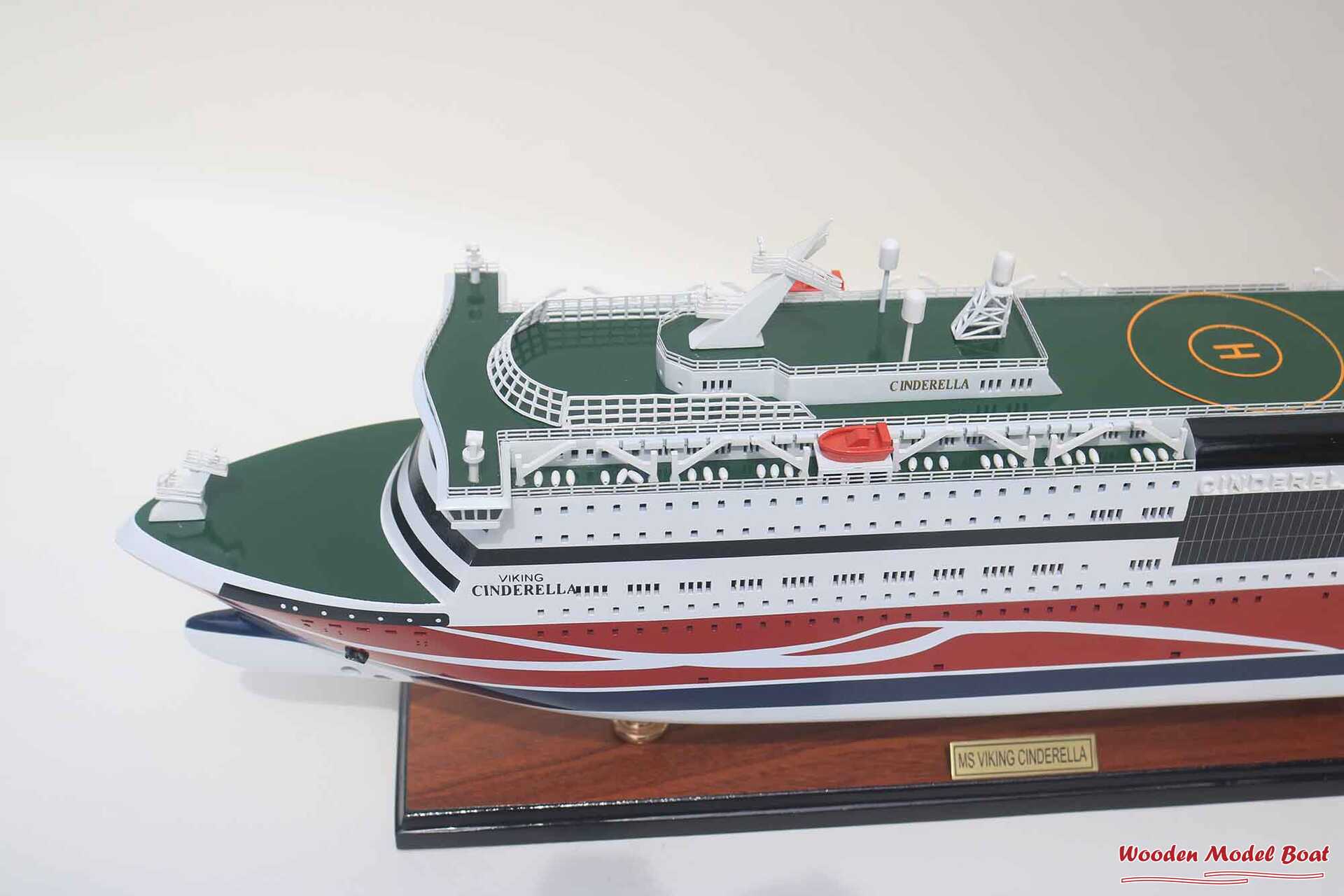 M.S Viking Cinderella Cruise Ship Model (15) Wooden Model Boat Handicraft M.S Viking Cinderella Cruise Ship Model 15 Wooden Model Boat Handicraft