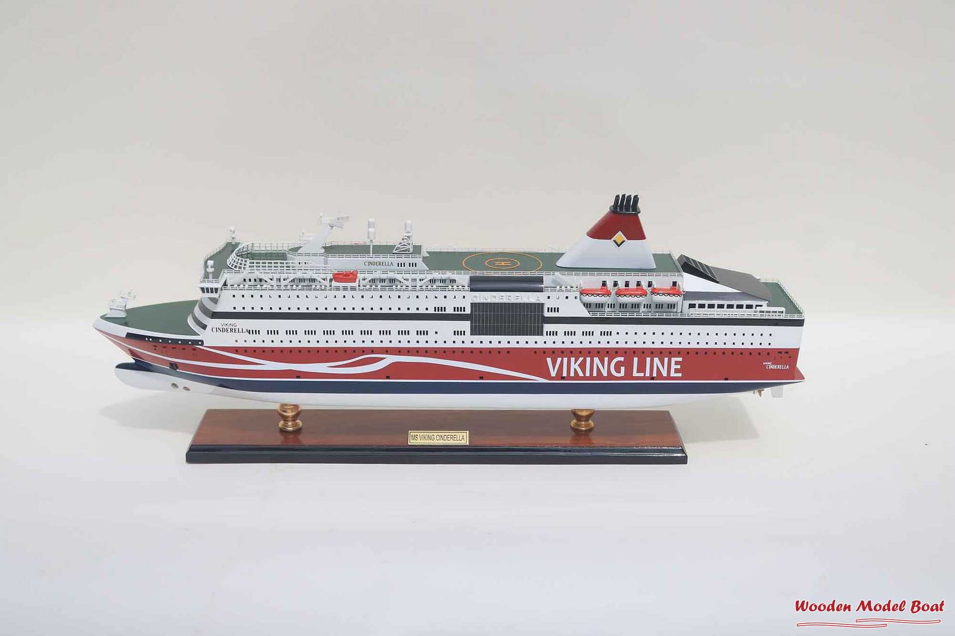 M.S Viking Cinderella Cruise Ship Model (16) Wooden Model Boat Handicraft M.S Viking Cinderella Cruise Ship Model 16 Wooden Model Boat Handicraft