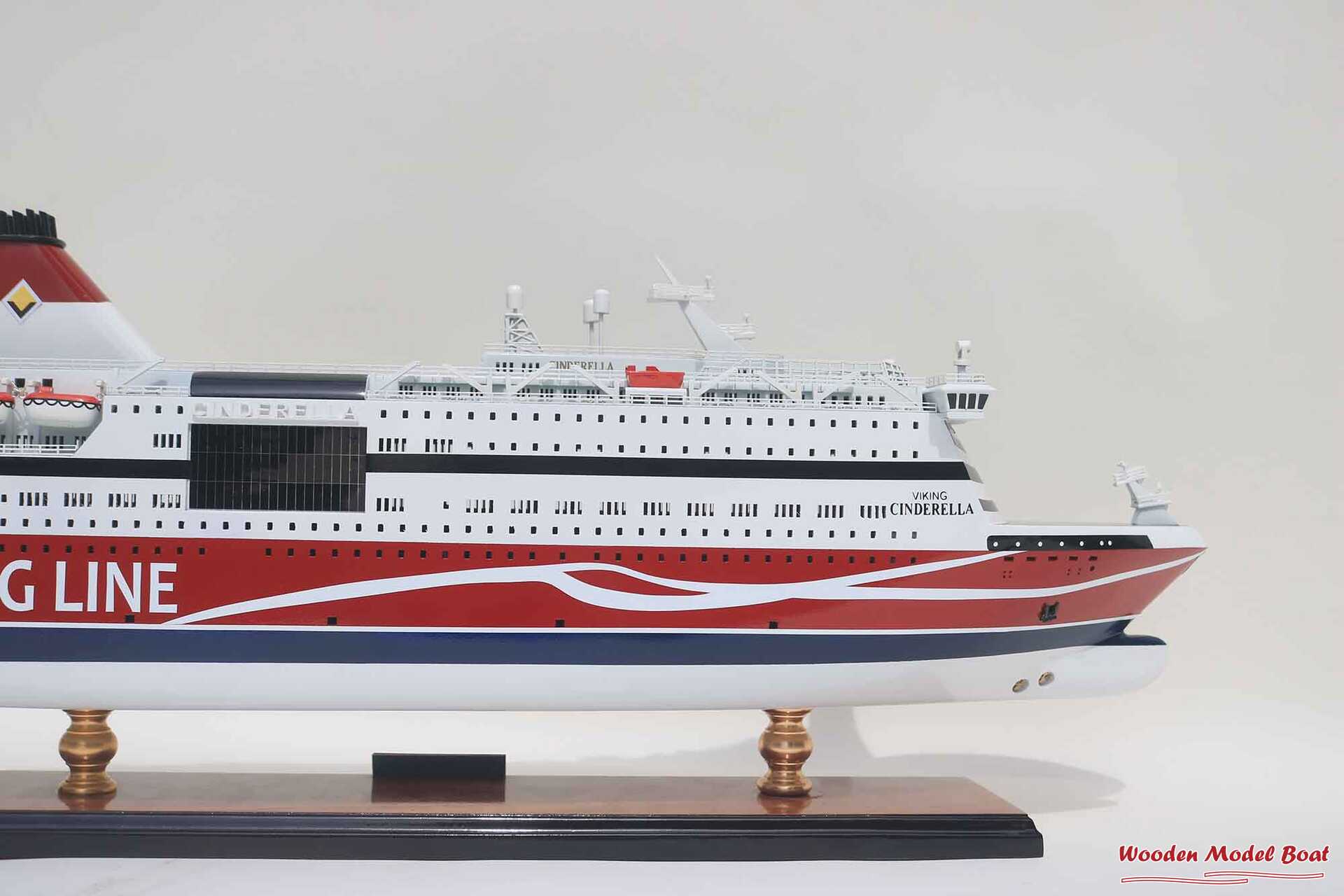 M.S Viking Cinderella Cruise Ship Model (9) Wooden Model Boat Handicraft M.S Viking Cinderella Cruise Ship Model 9 Wooden Model Boat Handicraft